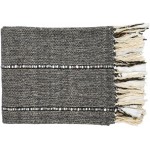 Surya Galway Charcoal Throw 50"W X 60"L