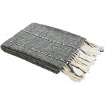 Surya Galway Charcoal Throw 50"W X 60"L