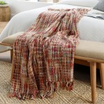 Surya Tabitha Red Throw 50"W X 60"L
