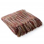 Surya Tabitha Red Throw 50"W X 60"L