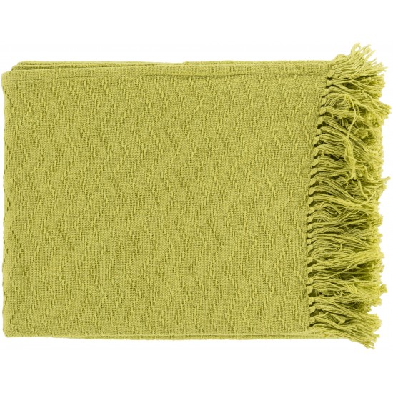 Surya Thelma Olive Throw 50"W X 60"L