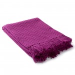 Surya Thelma Magenta Throw 50"W X 60"L