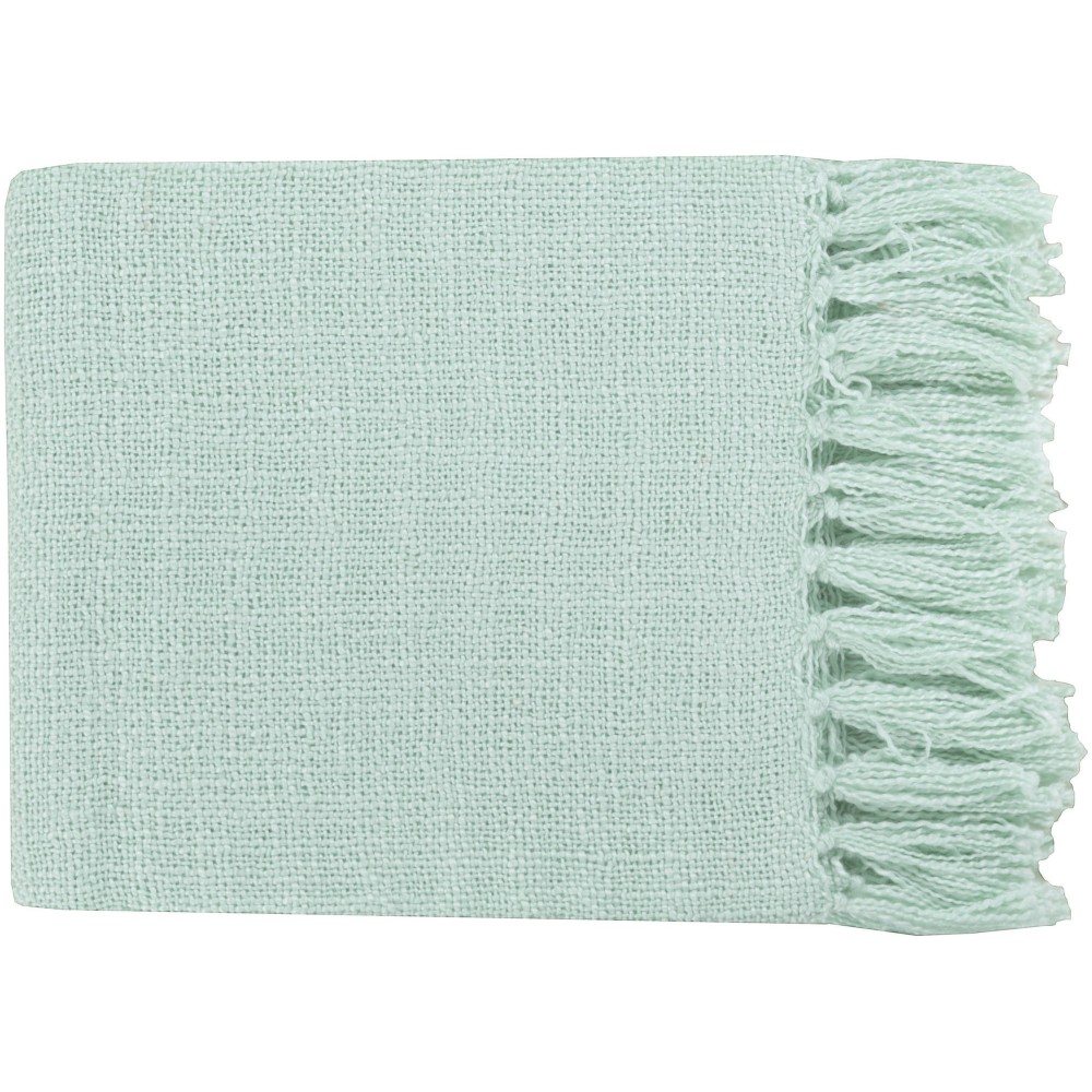 Surya Tilda Ice Blue Throw 51"W X 59"L