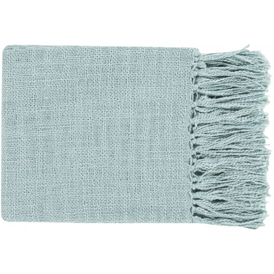 Surya Tilda Pale Blue Throw 51"W X 59"L