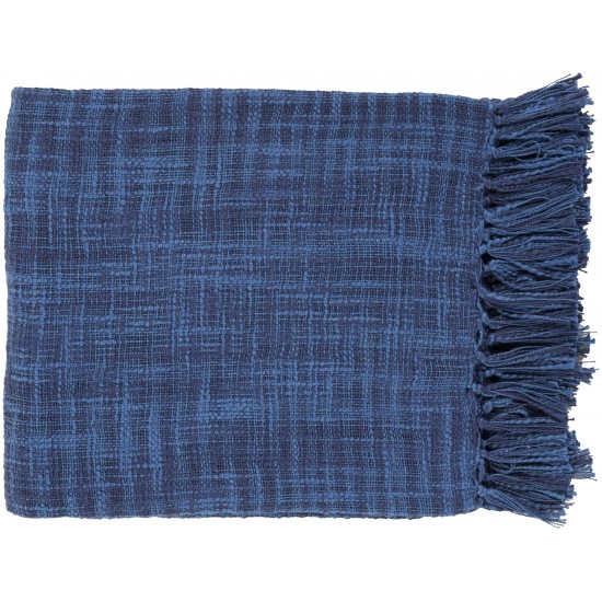 Surya Tori Dark Blue Throw 49"W X 59"L