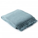 Surya Tressa Pale Blue Throw 50"W X 60"L