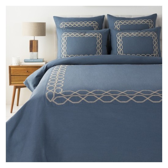 Surya Afia Deep Teal King/Ca King Duvet 108"W X 92"L