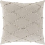 Surya Aiken Taupe Euro Sham 26"H X 26"W