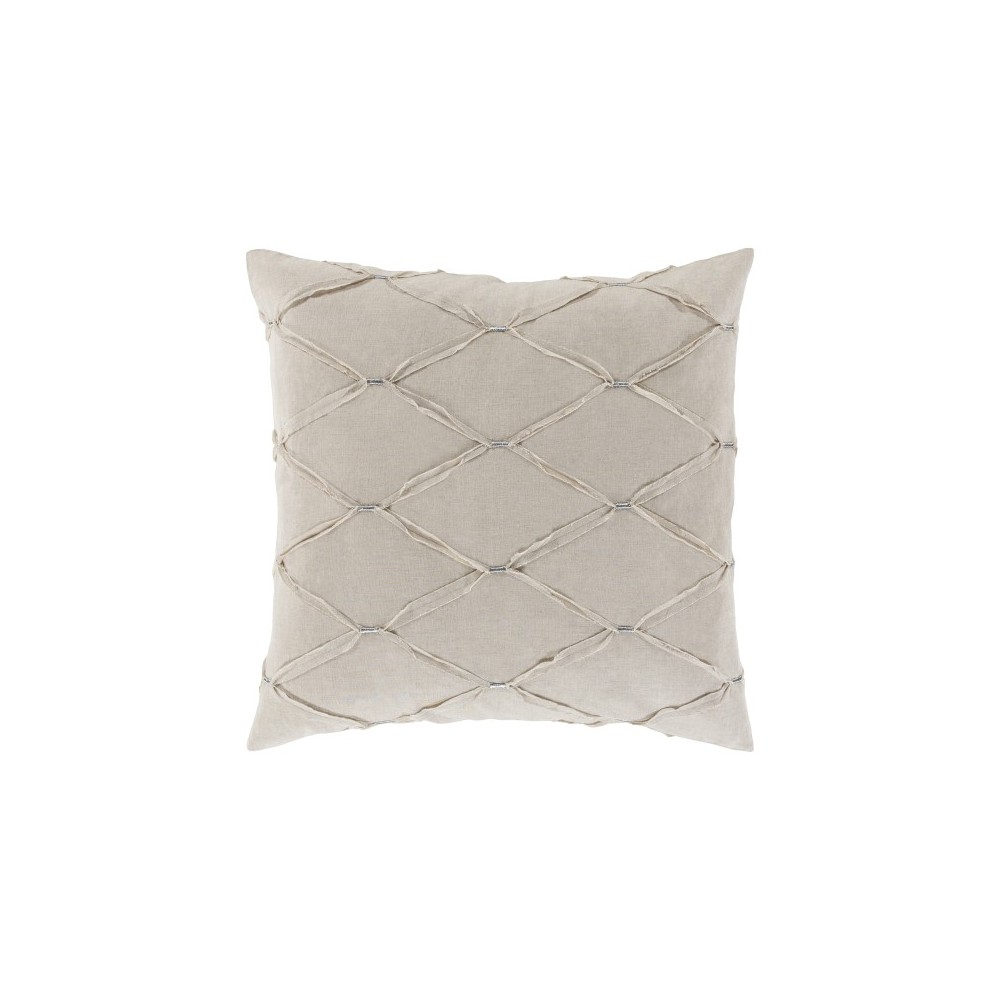 Surya Aiken Taupe Euro Sham 26"H X 26"W Surya Aiken Taupe Euro Sham 26"H X 26"W