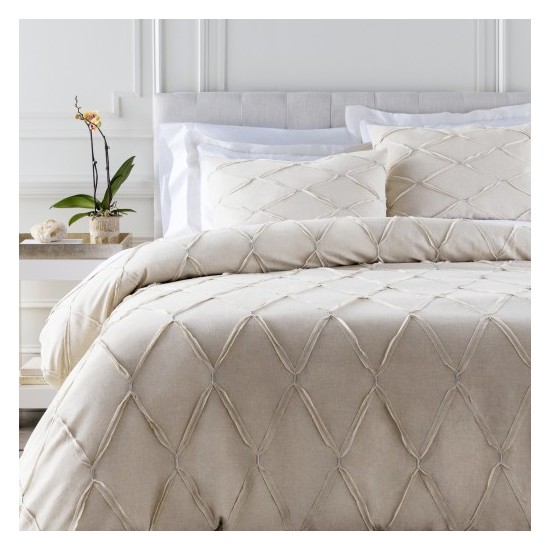 Surya Aiken Taupe Euro Sham 26"H X 26"W