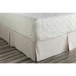 Surya Aiken Taupe Twin Bed Skirt 39"W X 76"L X 15"Dl