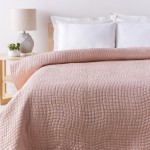 Surya Albany Dusty Pink Twin Quilt 68"W X 86"L