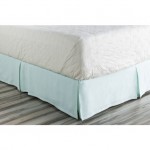 Surya Anniston Pale Blue Ca King Bed Skirt 72"W X 84"L X 15"Dl