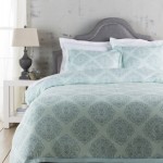 Surya Anniston Pale Blue Ca King Bed Skirt 72"W X 84"L X 15"Dl