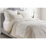 Surya Clara White Bed Runner 88"W X 20"L