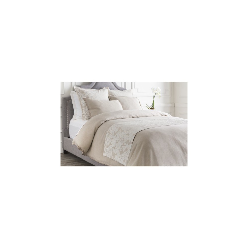 Surya Clara White Bed Runner 88"W X 20"L