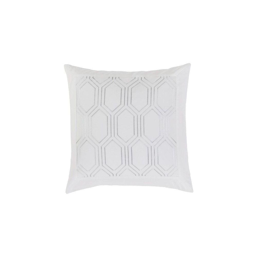 Surya Empire White Euro Sham 26"H X 26"W Surya Empire White Euro Sham 26"H X 26"W