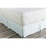 Surya Evelyn Pale Blue Ca King Bed Skirt 72"W X 84"L X 15"Dl