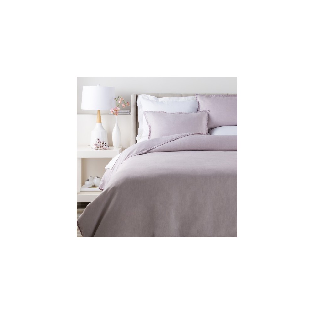 Surya Evelyn Lilac Twin Duvet 68"W X 86"L Surya Evelyn Lilac Twin Duvet 68"W X 86"L