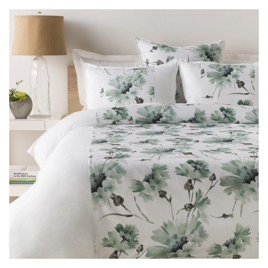 Surya Gardenia Off-White Full/Queen Duvet 88"W X 92"L