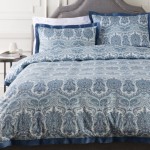 Surya Griffin Blue Twin Duvet 68"W X 86"L