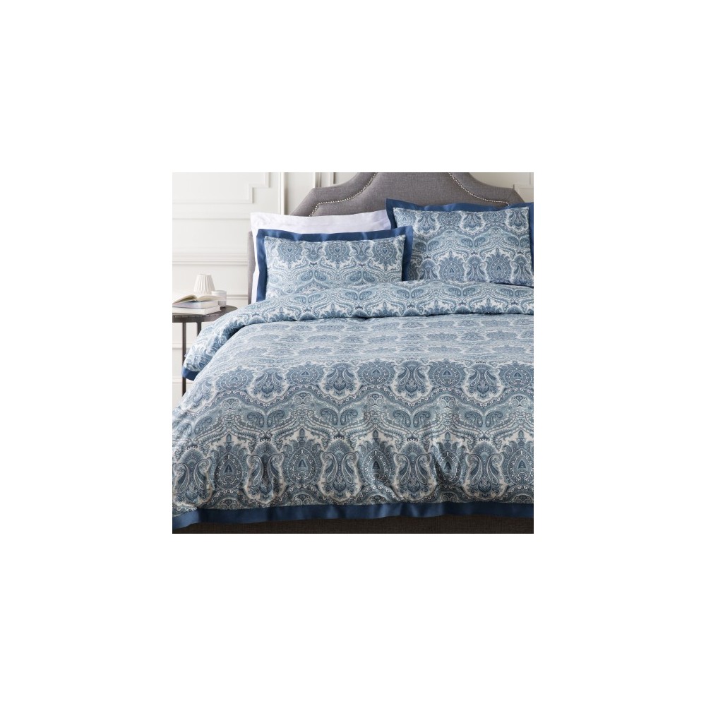 Surya Griffin Blue Twin Duvet 68"W X 86"L