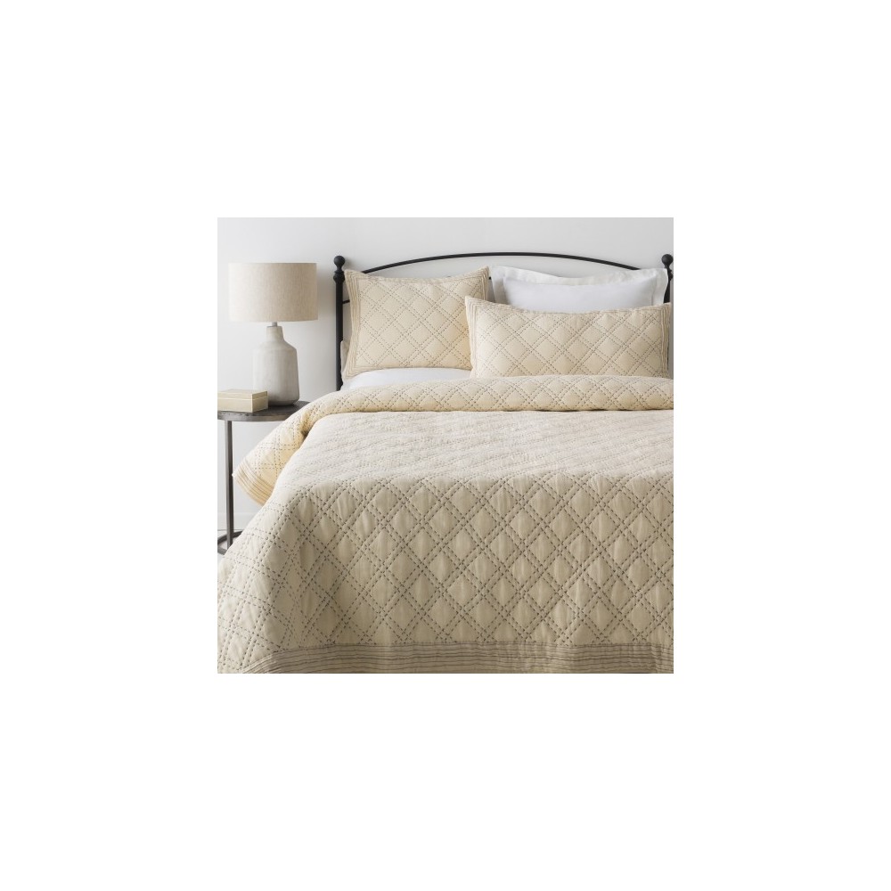 Surya Kojo Cream King/Ca King Quilt 108"W X 92"L