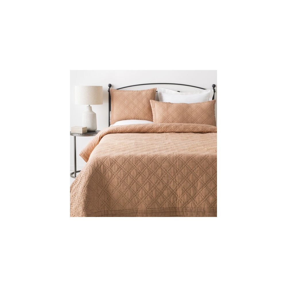 Surya Kojo Camel Full/Queen Quilt 88"W X 92"L