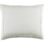 Surya Lindon White Standard Sham 20"H X 26"W