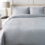 Surya Plaza Slate Twin Duvet 68"W X 86"L