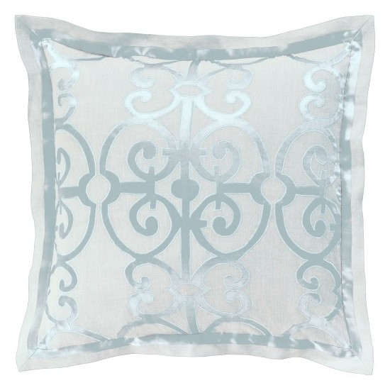 Surya Versaille Pale Blue Euro Sham 26"H X 26"W