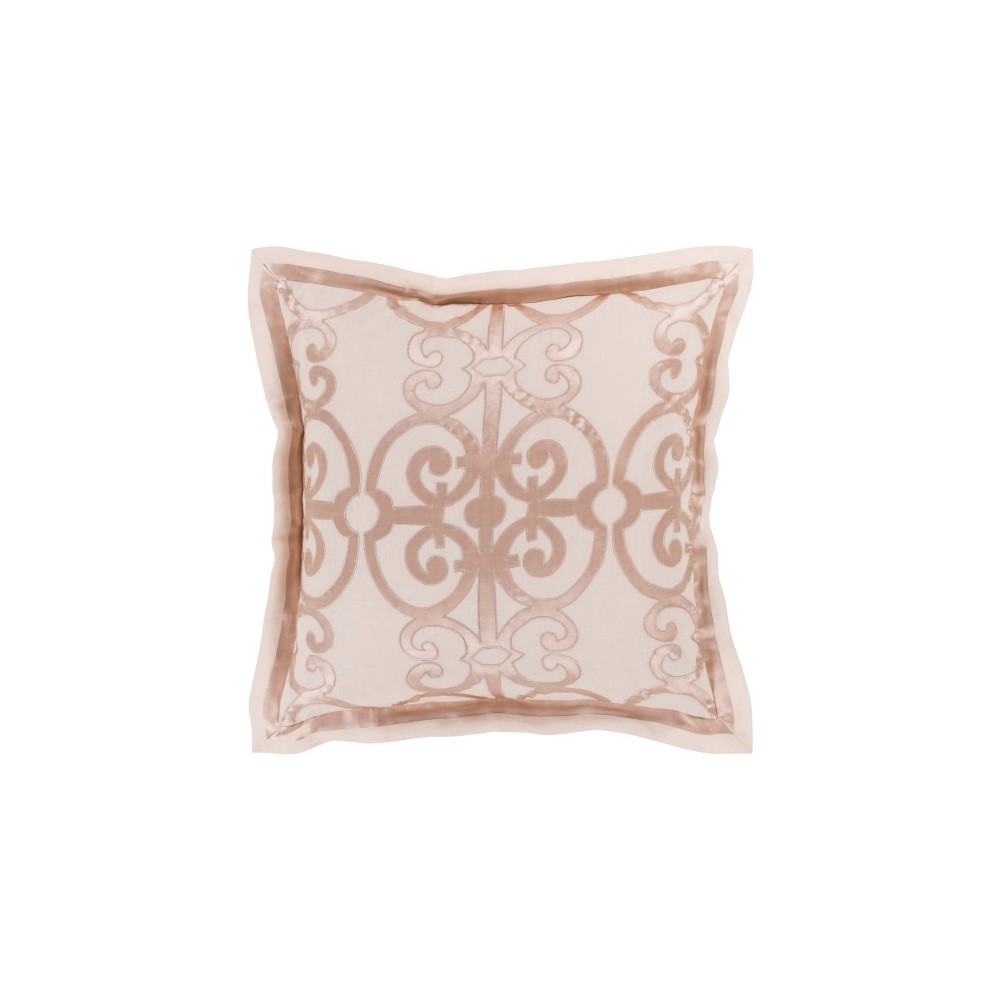 Surya Versaille Pale Pink Euro Sham 26"H X 26"W