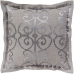 Surya Versaille Gray Euro Sham 26"H X 26"W