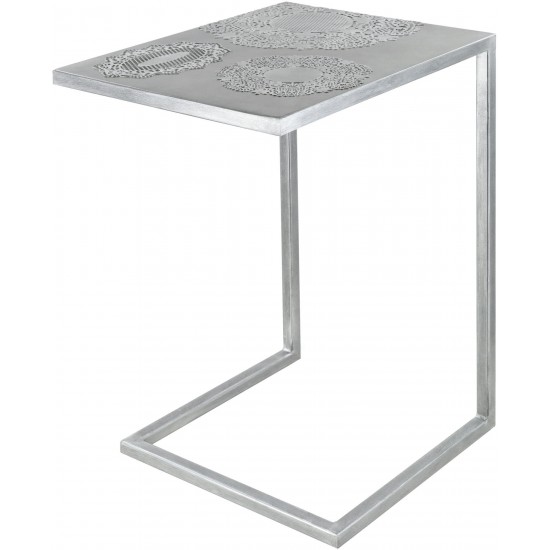 Surya Etched End Table 26"H X 18"W X 14"D