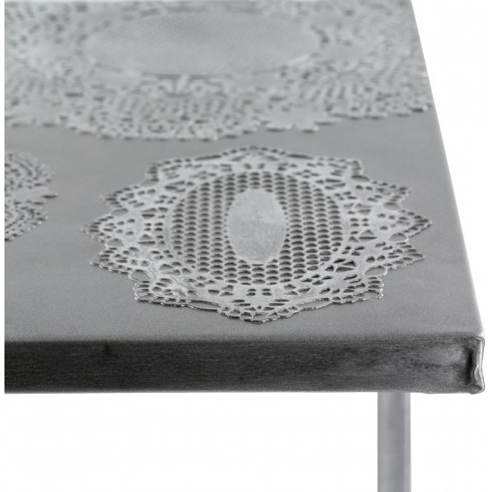 Surya Etched End Table 26"H X 18"W X 14"D