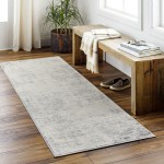 Surya Roma Rom-2393 Charcoal Rug 2'7" X 10'