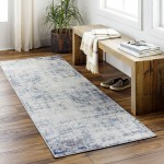 Surya Roma Rom-2394 Navy Rug 2'7" X 10'