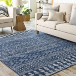 Surya Roma Rom-2398 Navy Rug 6'7" X 9'