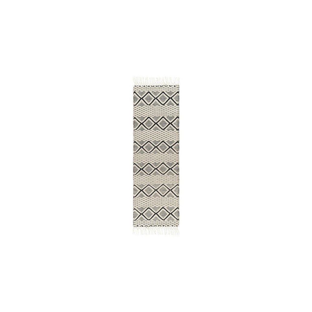 Surya Saint Clair Sic-2301 Black Rug 2'6" X 8' Surya Saint Clair Sic-2301 Black Rug 2'6" X 8'