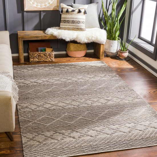 Surya Santa Barbara Charcoal Rug 2'6" X 8'