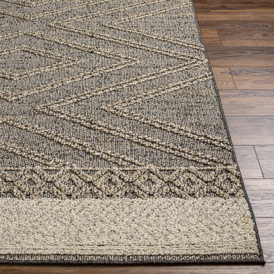 Surya Sarasota Black Rug 2'5" X 7'3"