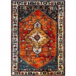 Surya Serapi Black Rug 5'3" X 7'3"