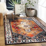 Surya Serapi Black Rug 5'3" X 7'3"