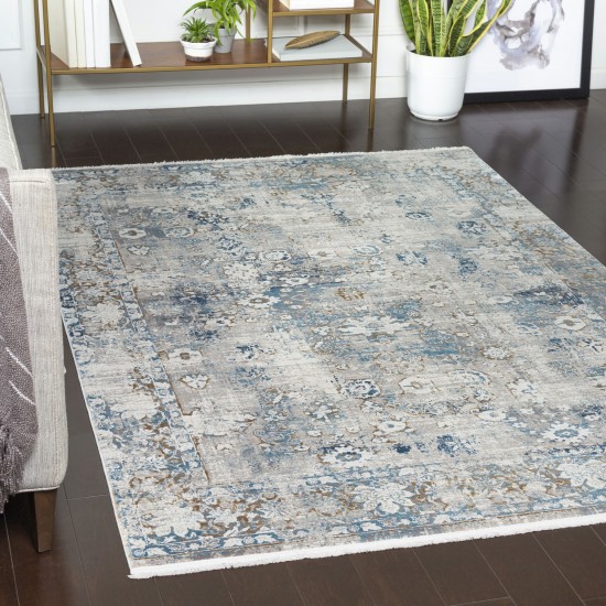 Surya Solar Sor-2307 Sky Blue Rug 6'7" X 9'6"