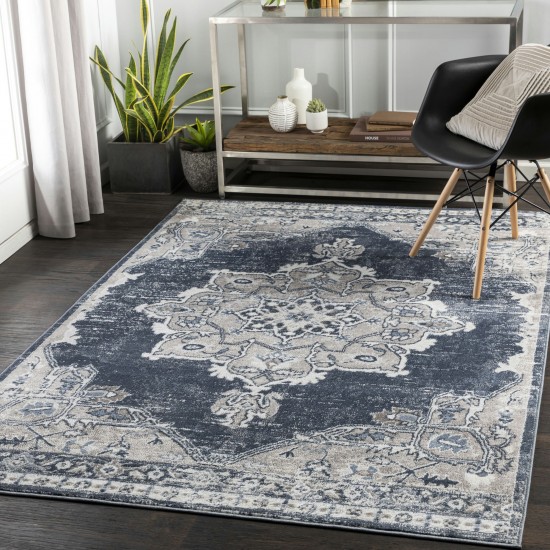 Surya St Tropez Srz-2304 Dark Blue Rug 5'2" X 7'