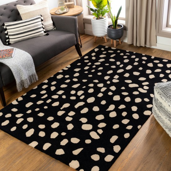 Surya Stella Black Rug 4' X 6'