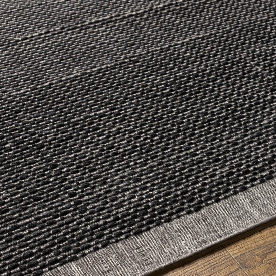 Surya Sycamore Black Rug 2'6" X 8'