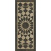Pattern 01 We're all Mad Here 36x90 Vintage Vinyl Floorcloth