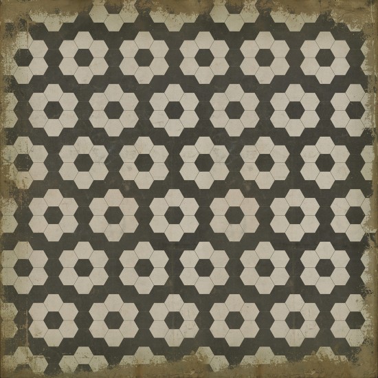 Pattern 02 Resonance 60x60 Vintage Vinyl Floorcloth