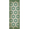 Pattern 02 Water Lilies 36x99 Vintage Vinyl Floorcloth
